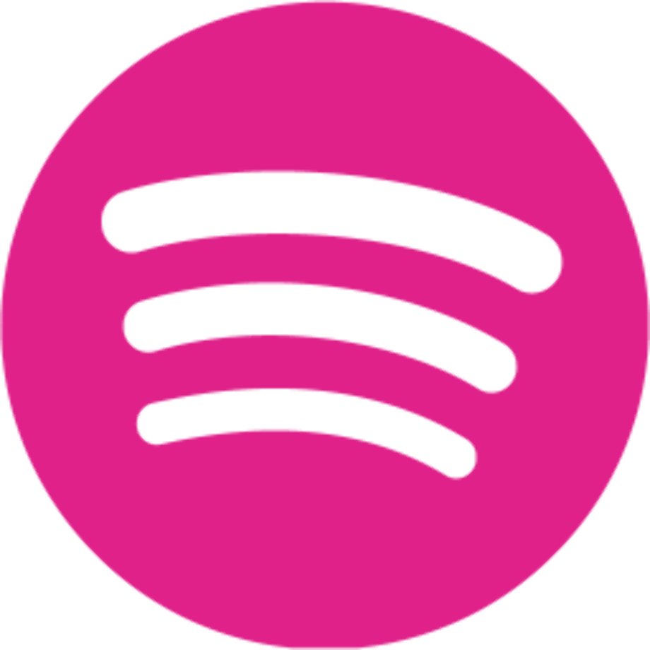 spotify logo pink