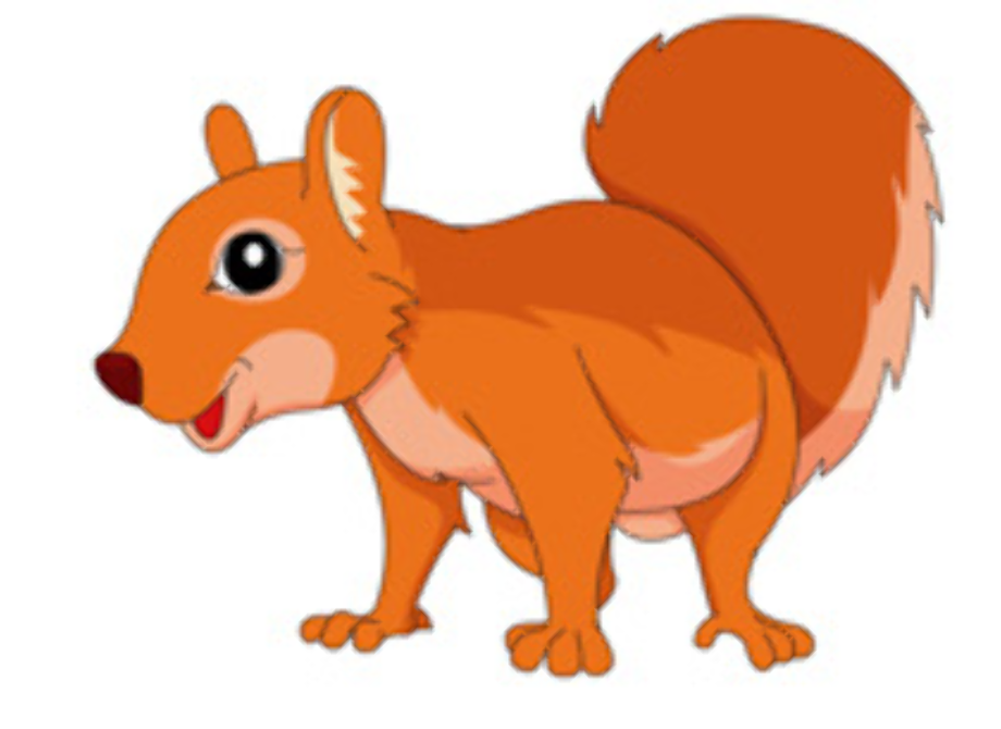 squirrel clipart jumping