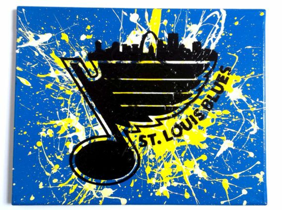 Download High Quality st louis blues logo painting Transparent PNG