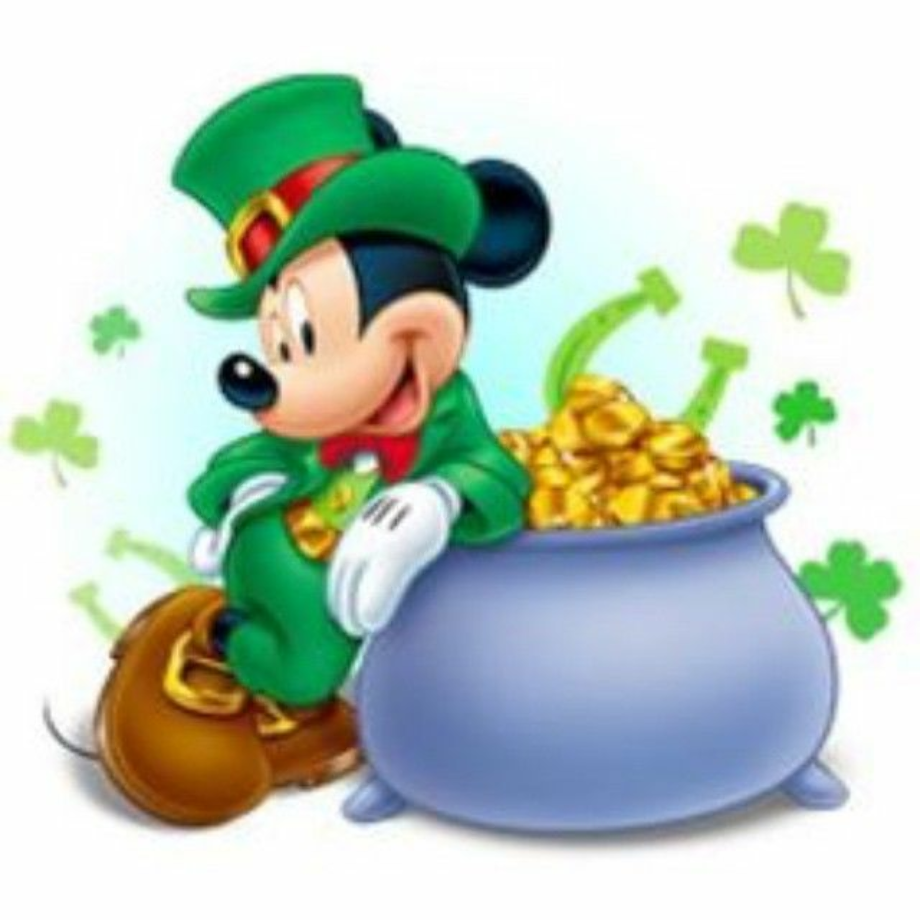 st patricks day clipart mickey mouse