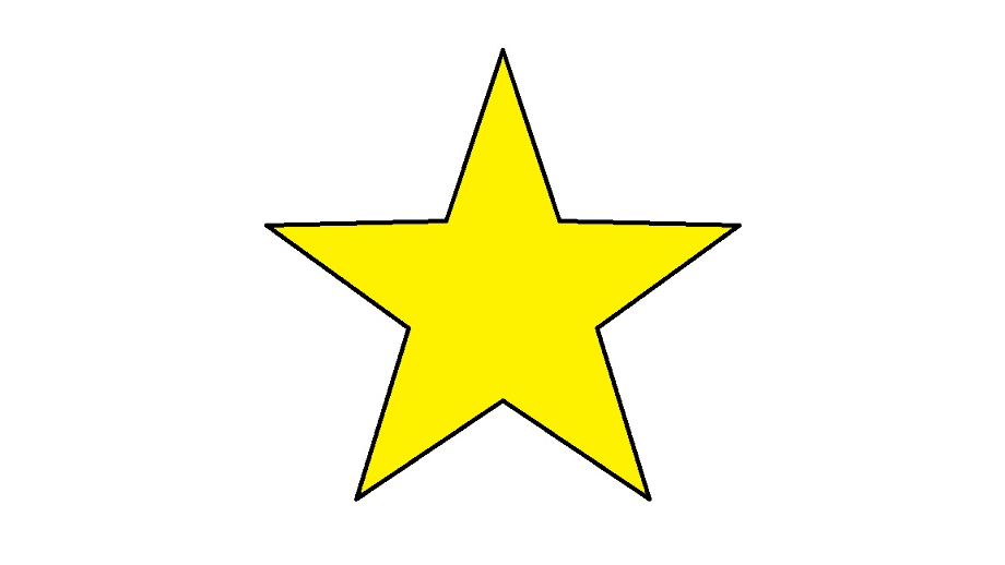 star clipart yellow