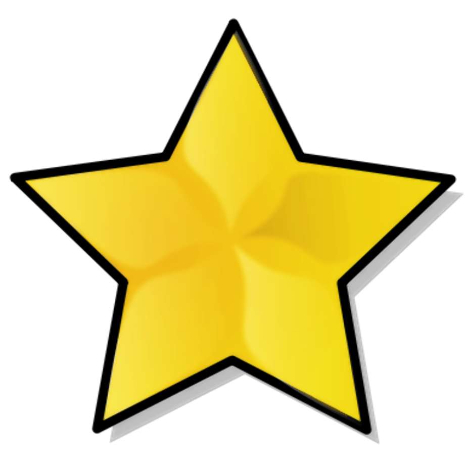 star clipart gold