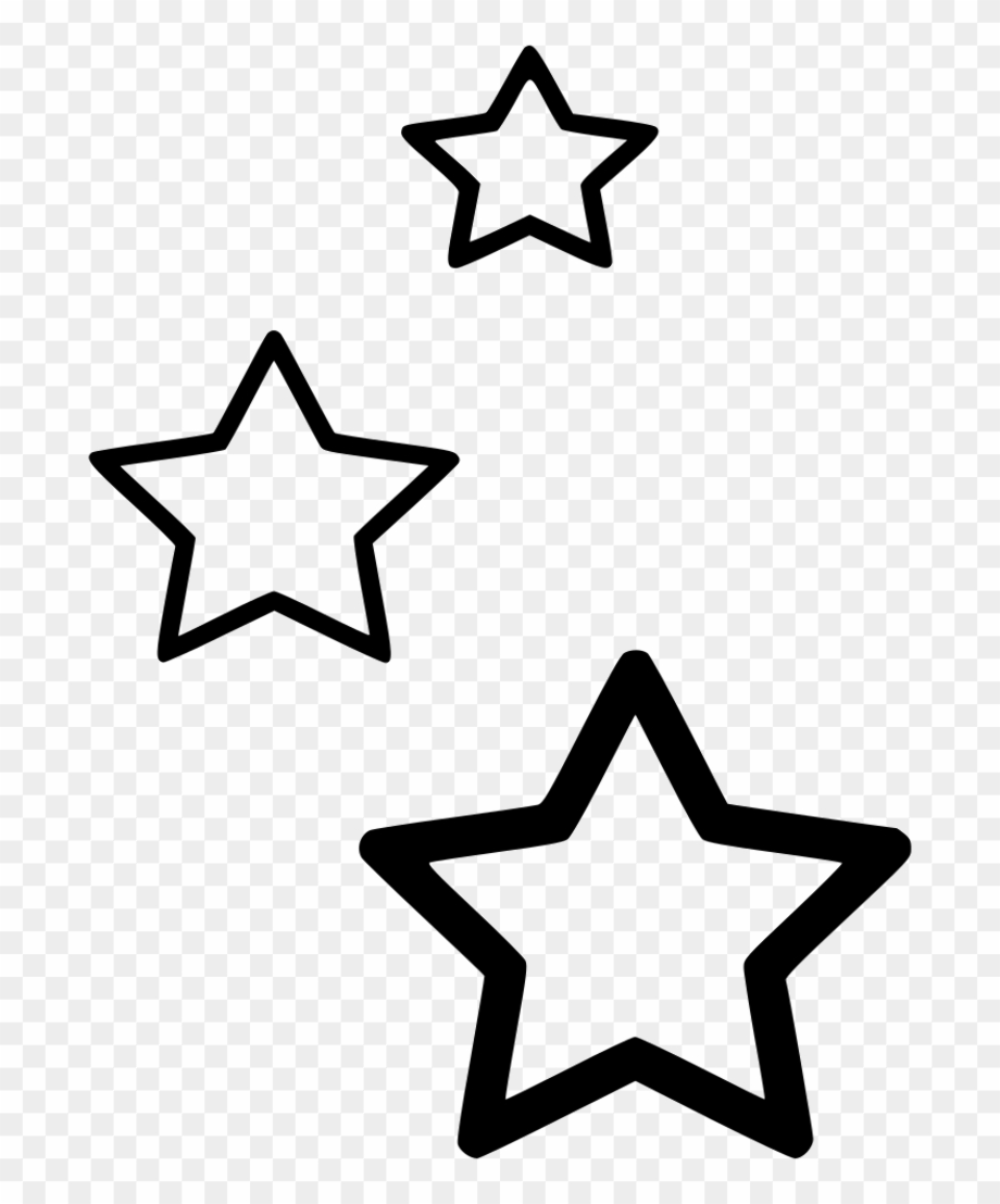 star clipart black and white transparent