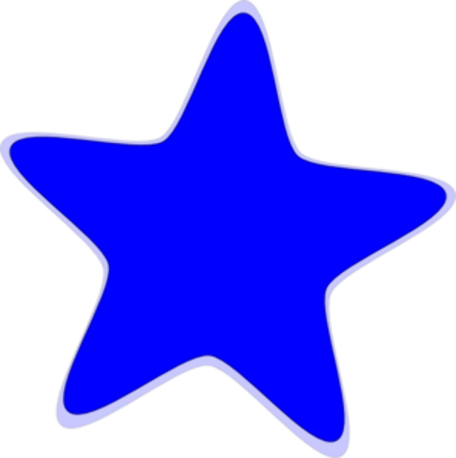 star clipart blue