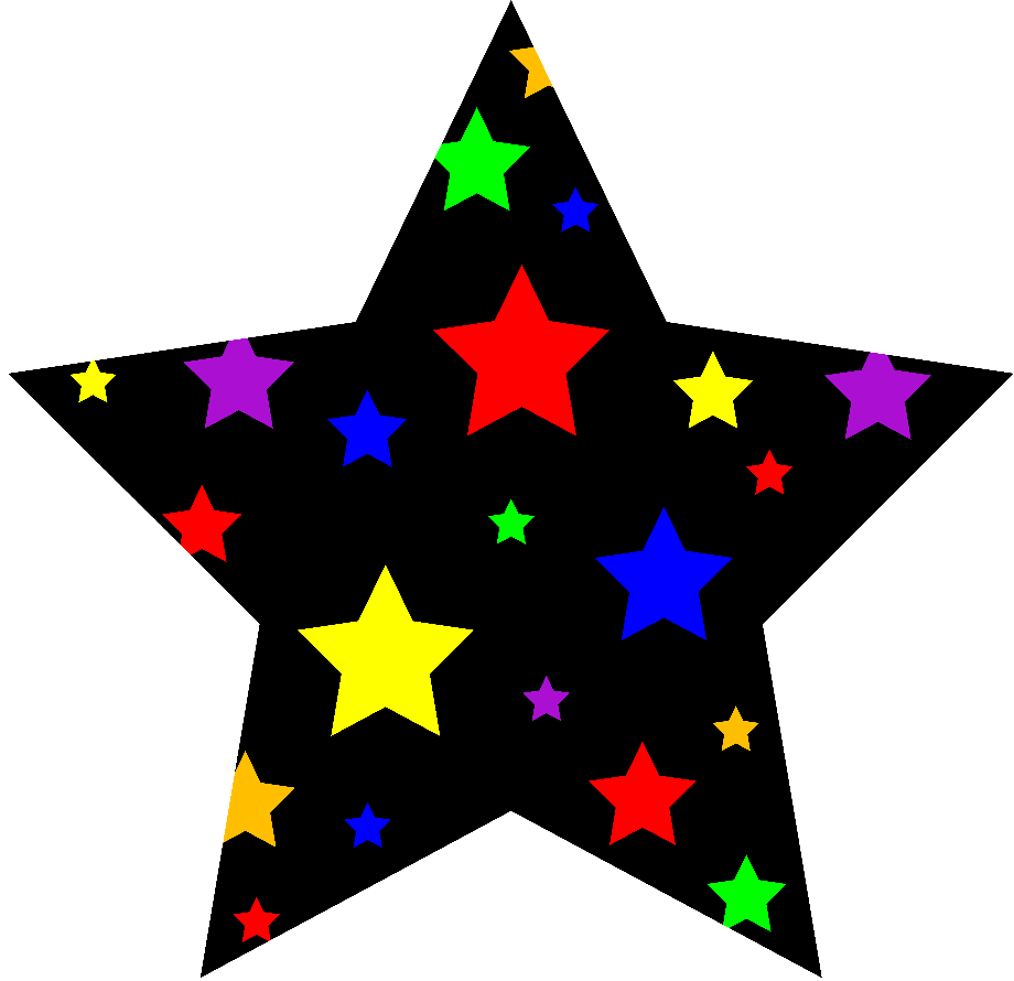 clipart star colorful