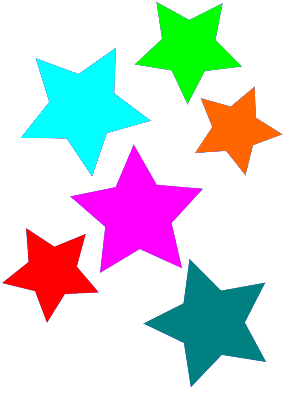 stars clipart colorful