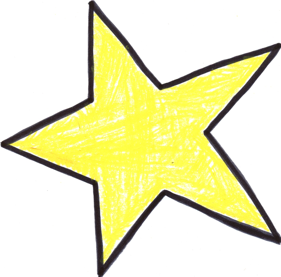 stars clipart drawn