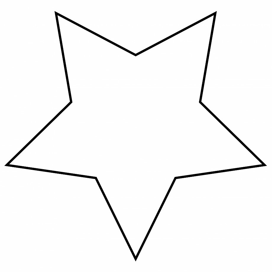 star clipart black and white large