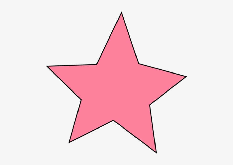 star transparent background pink