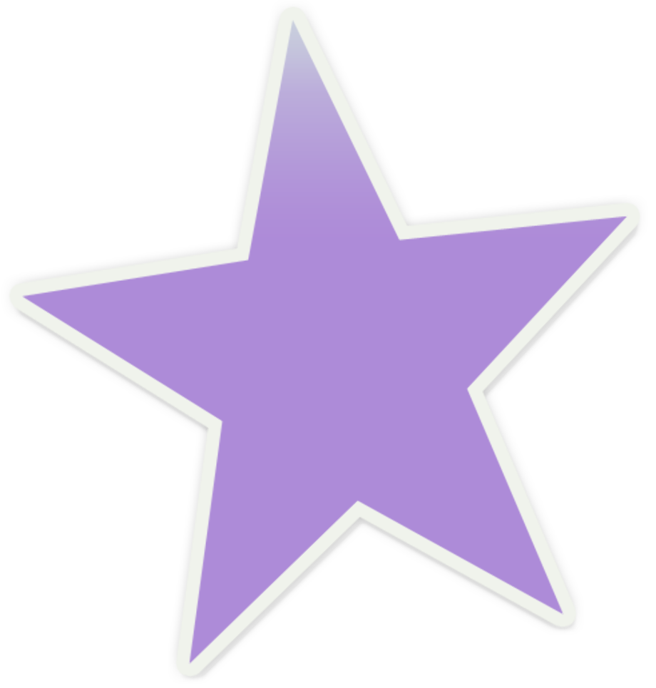 star transparent purple