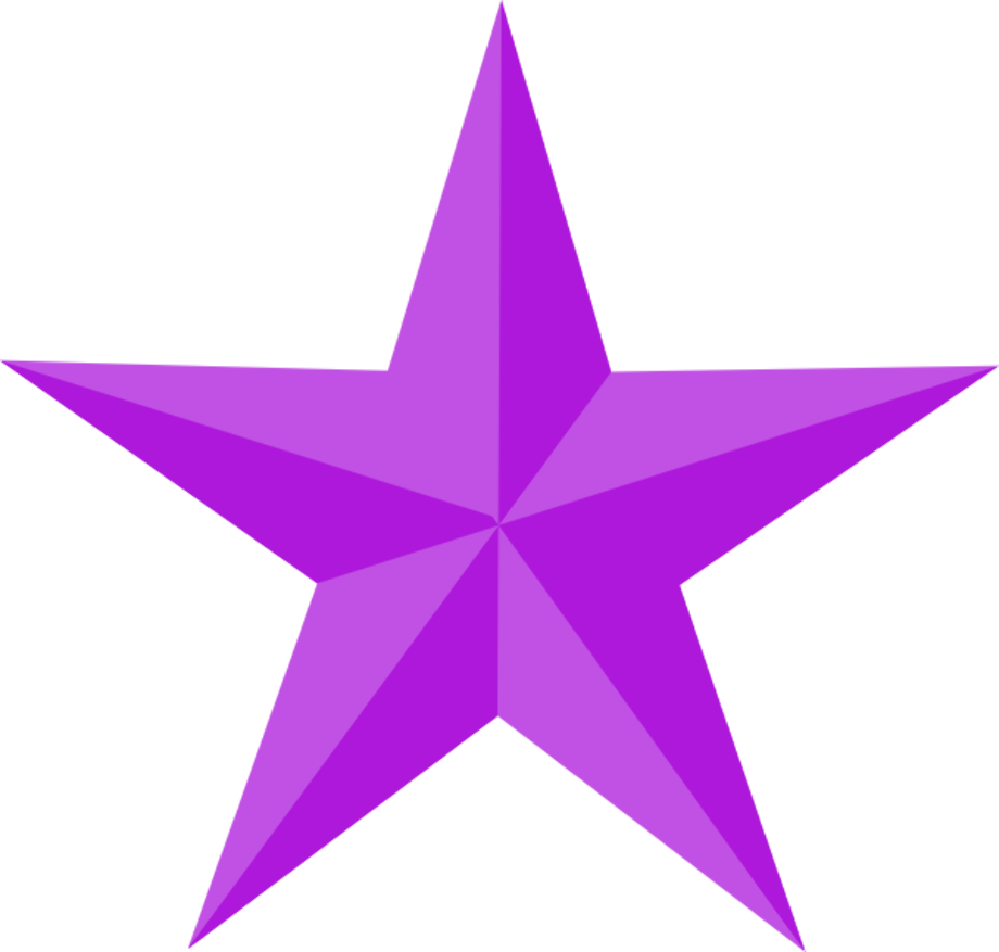 clipart star purple