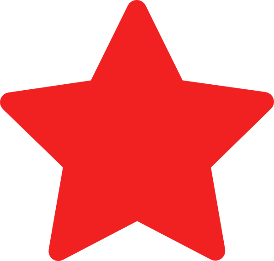 star transparent background red