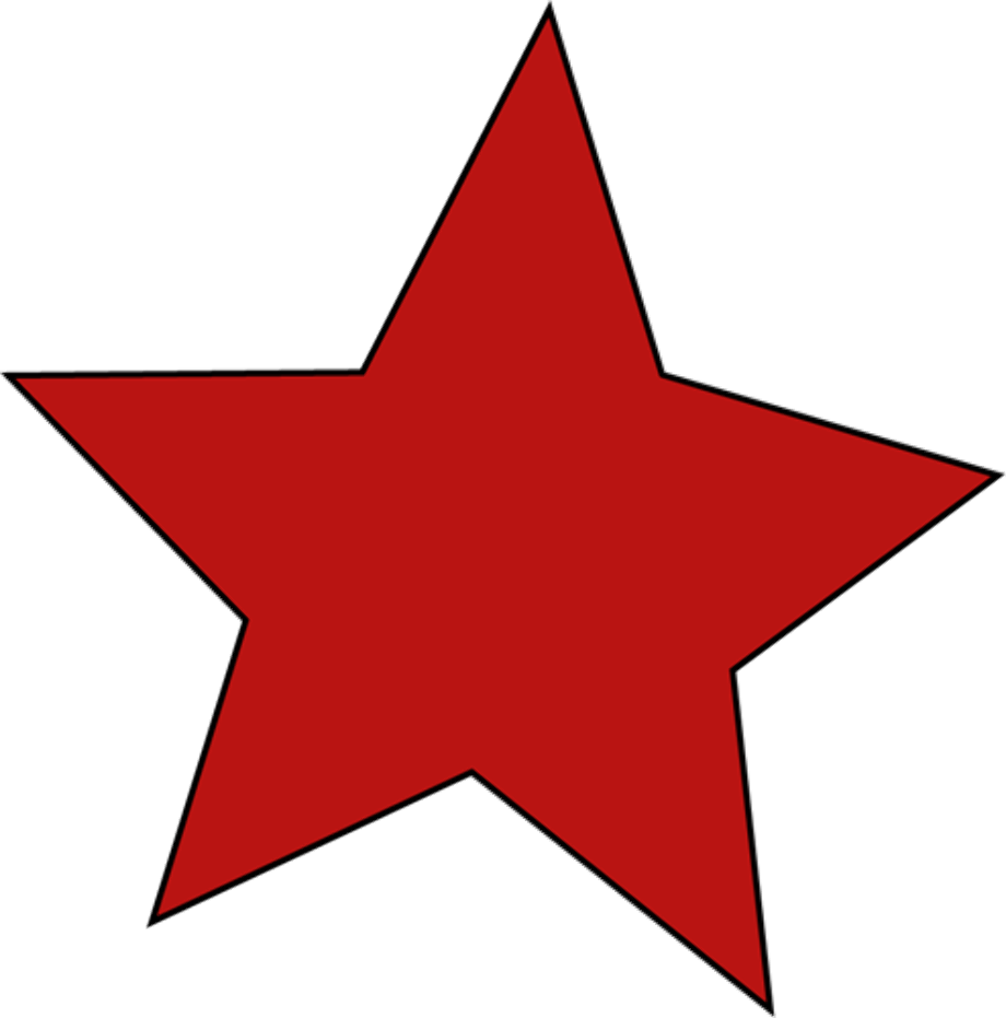 star clipart red