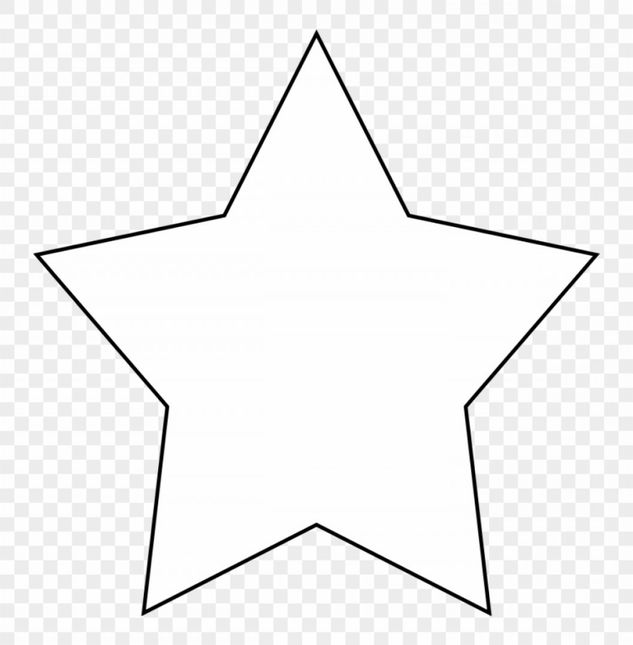 star clipart black and white clear background