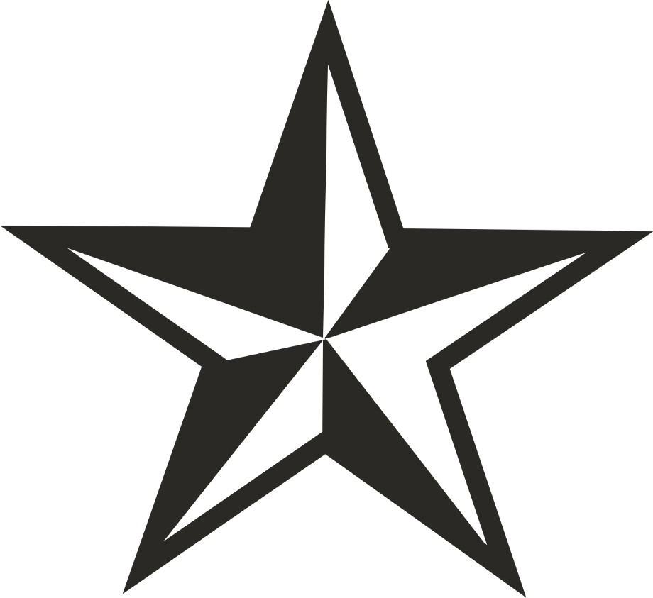 star clipart black and white vector