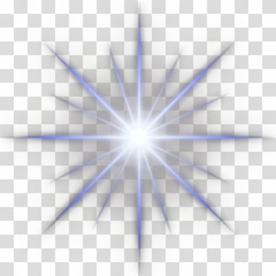 star transparent sparkling