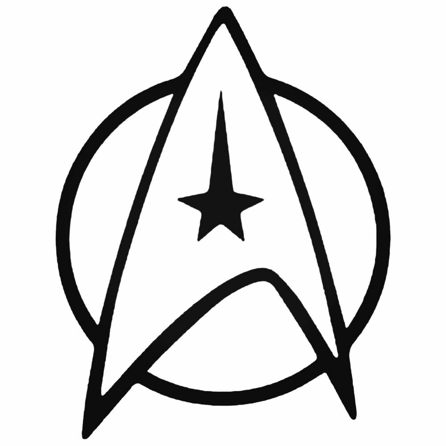 star trek logo white