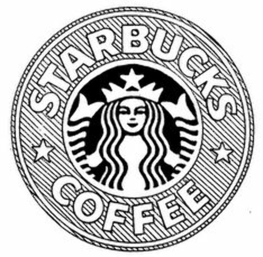 Starbucks Coloring Coffee Drawing Trademark Starbuck Kawaii Drawings Illust...