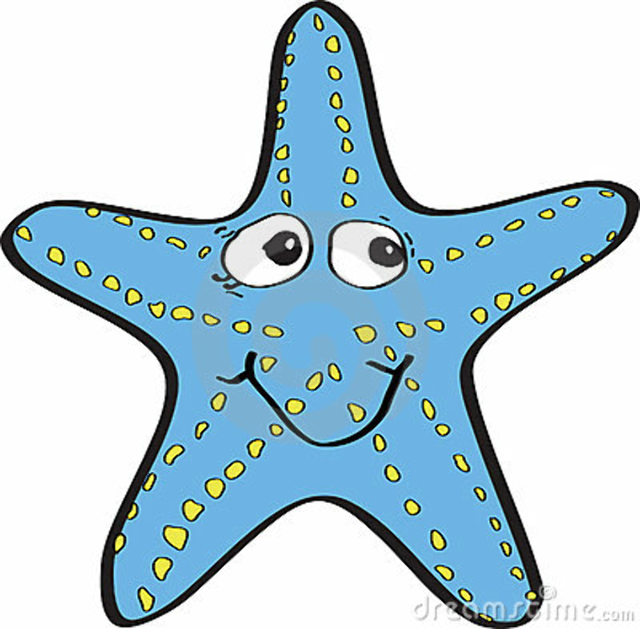 starfish clipart blue