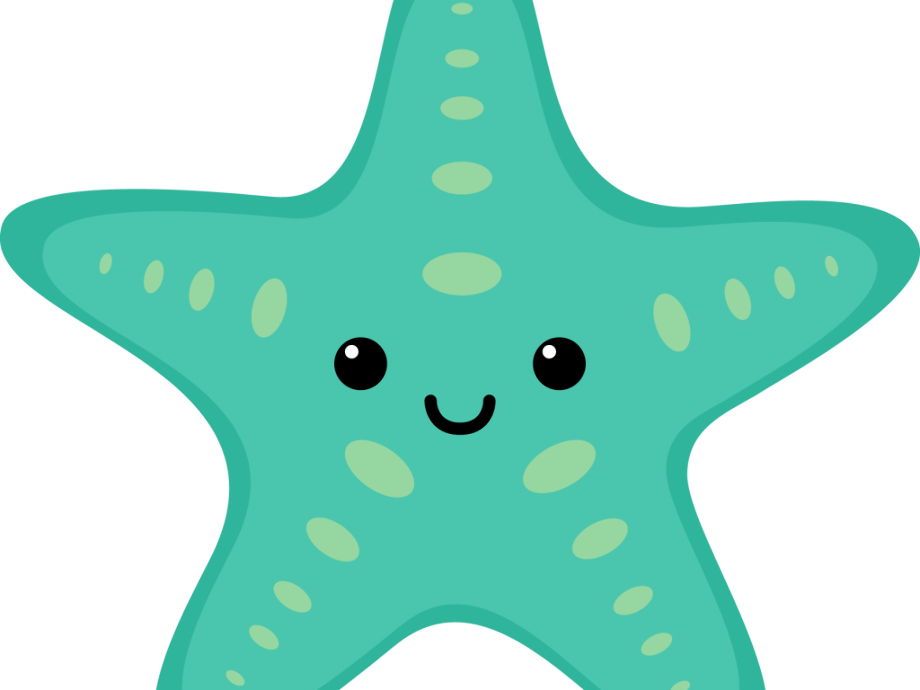 starfish clipart kawaii
