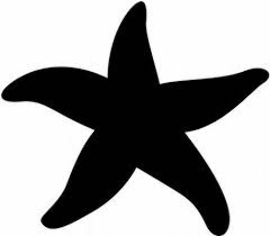 starfish clipart silhouette