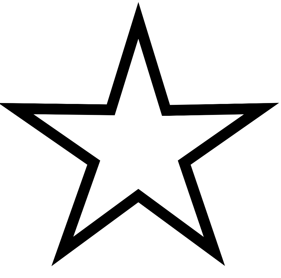 star transparent black