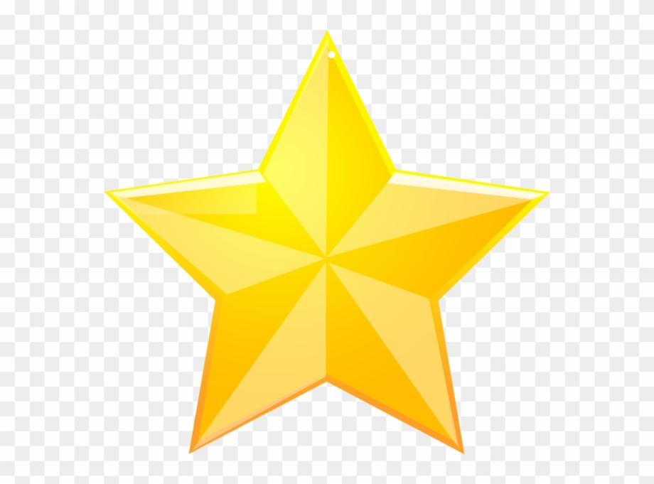 star transparent yellow