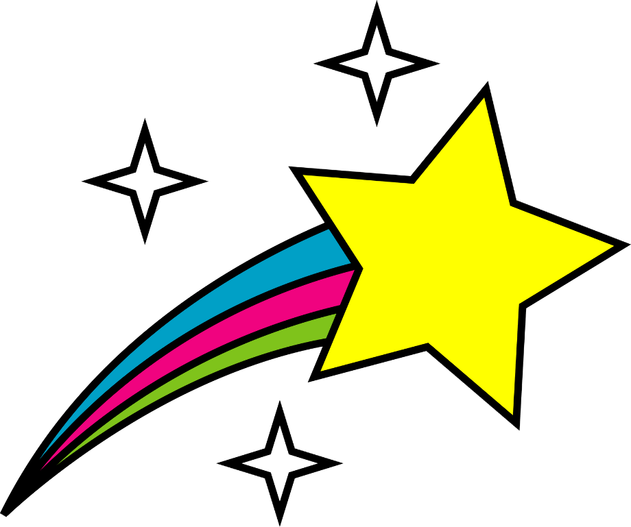 shooting star clipart realistic