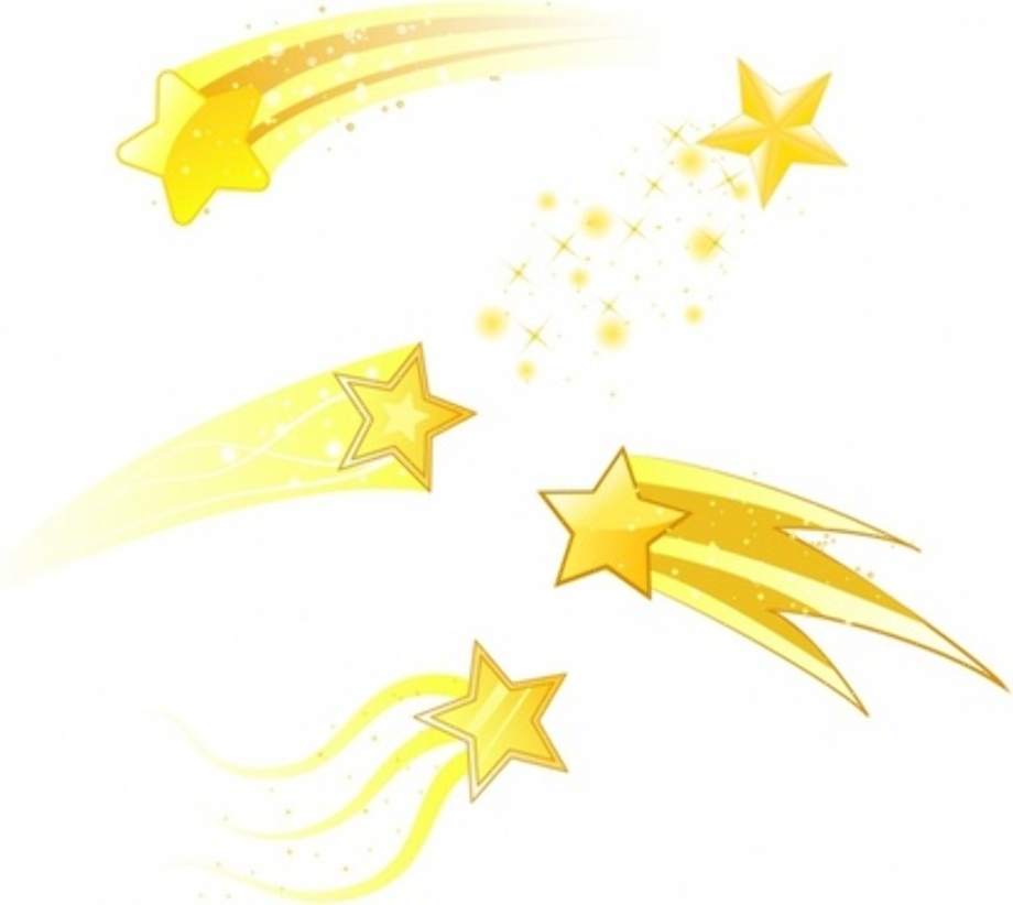shooting star clipart yellow