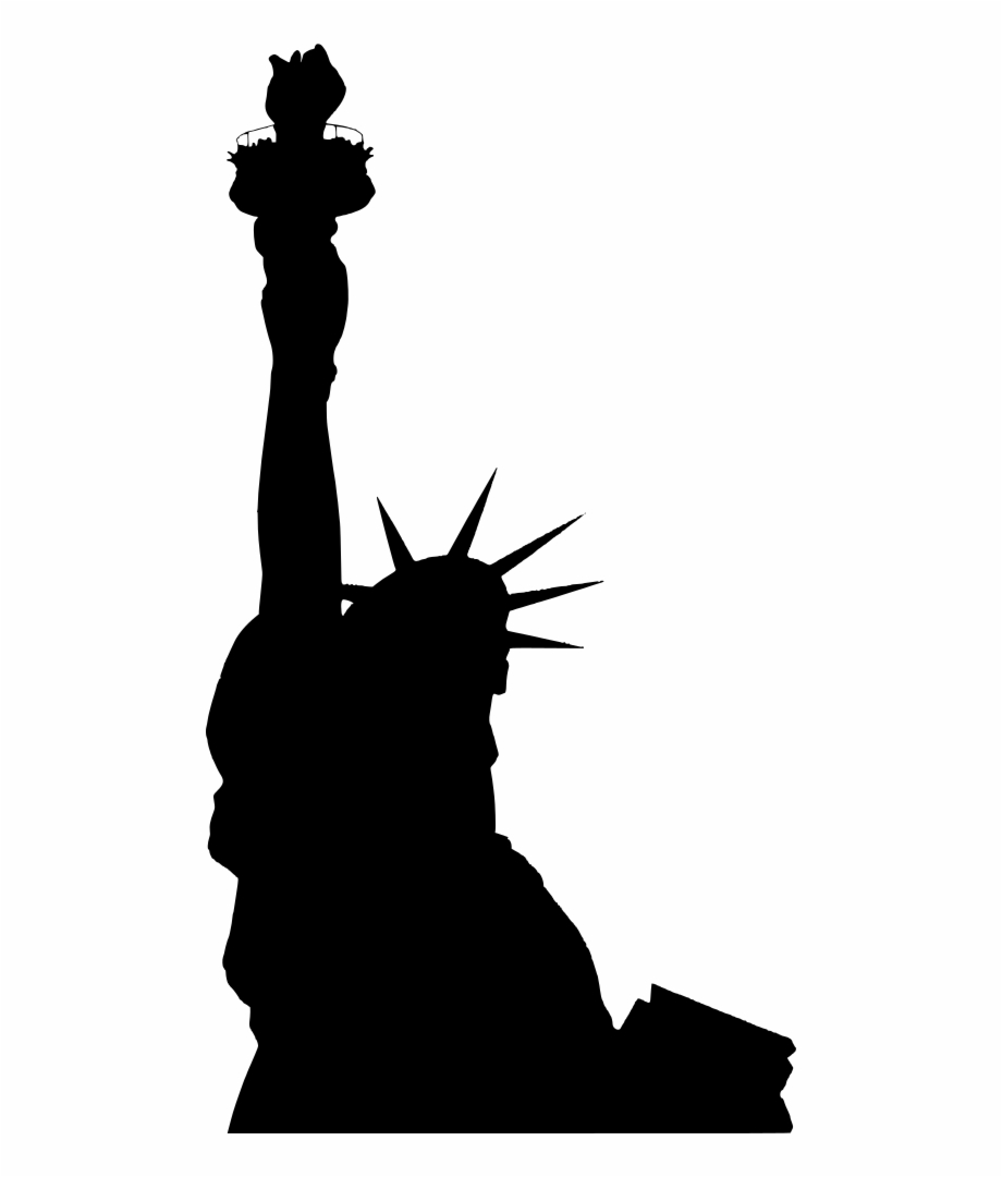 Download High Quality statue of liberty clipart black Transparent PNG ...