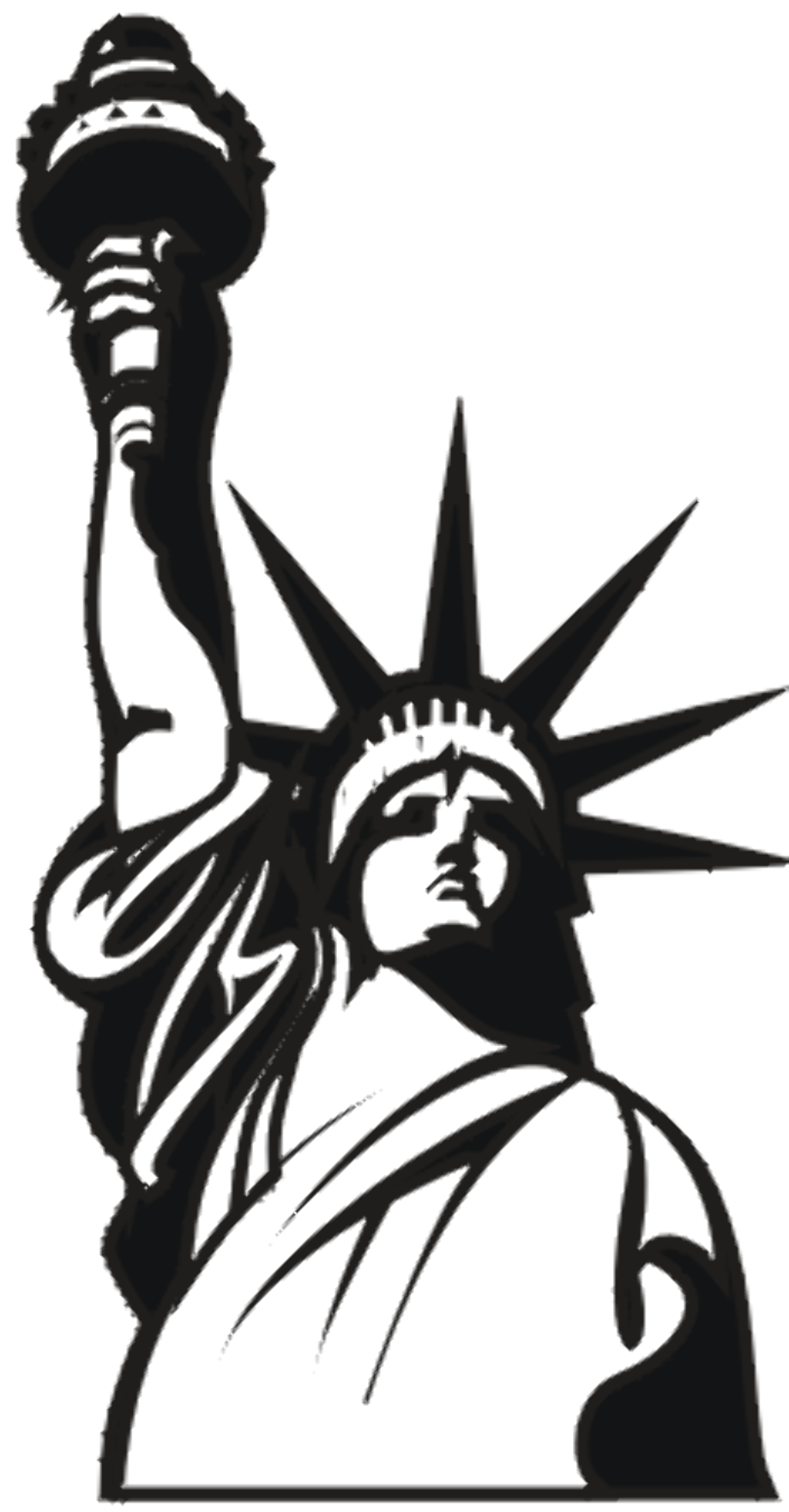 statue of liberty clipart illustration
