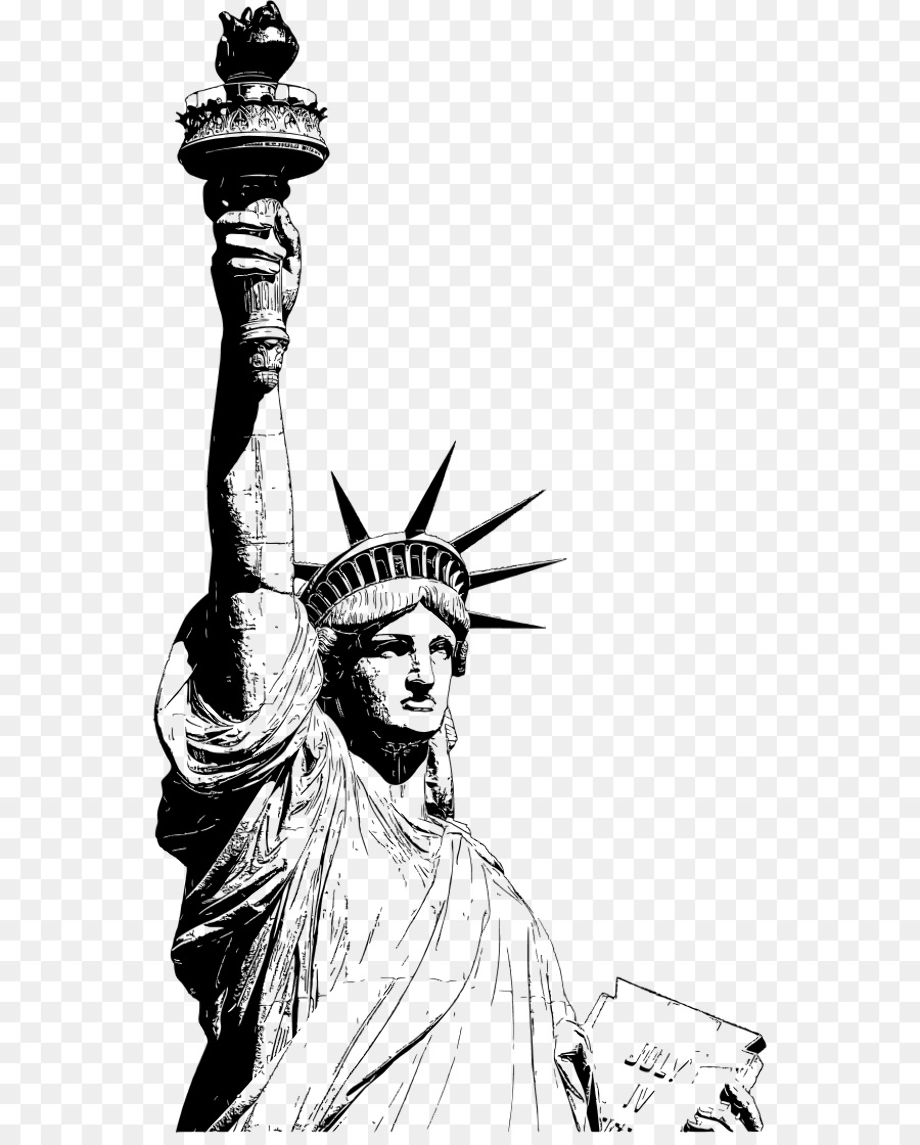 Download High Quality statue of liberty clipart sketch Transparent PNG