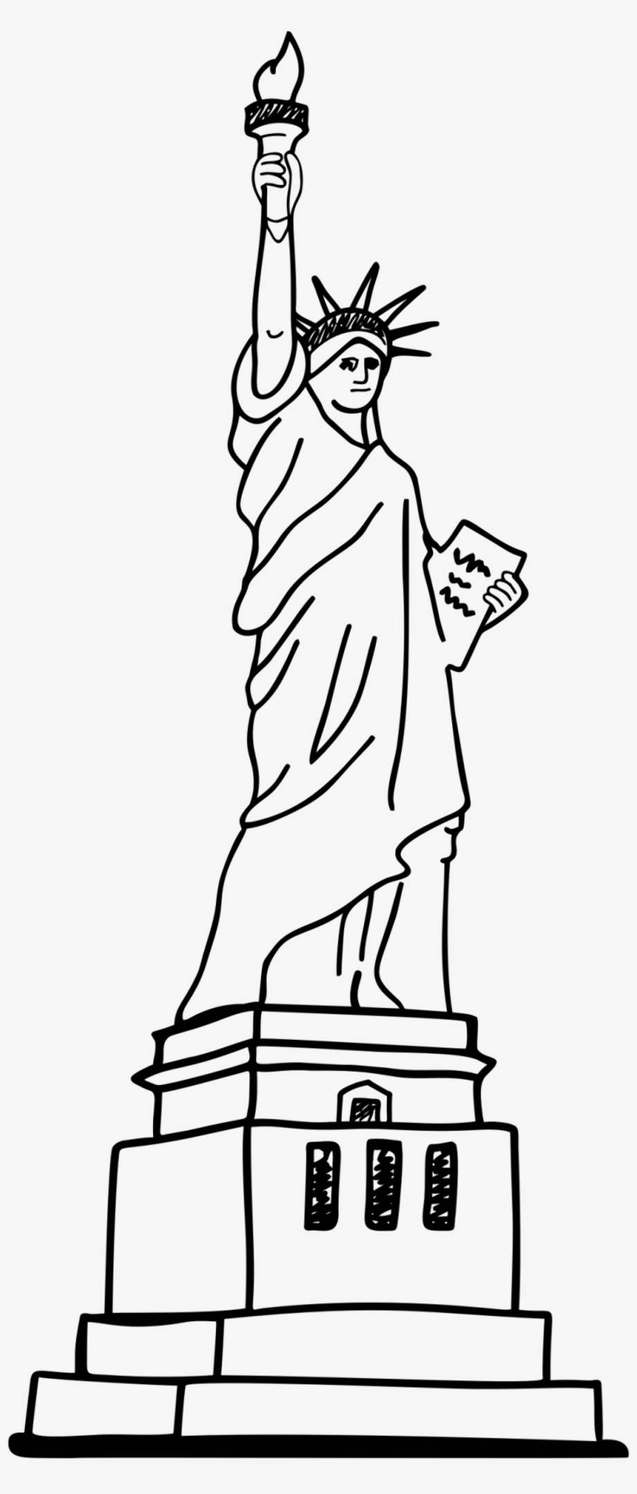 Download High Quality statue of liberty clipart easy Transparent PNG