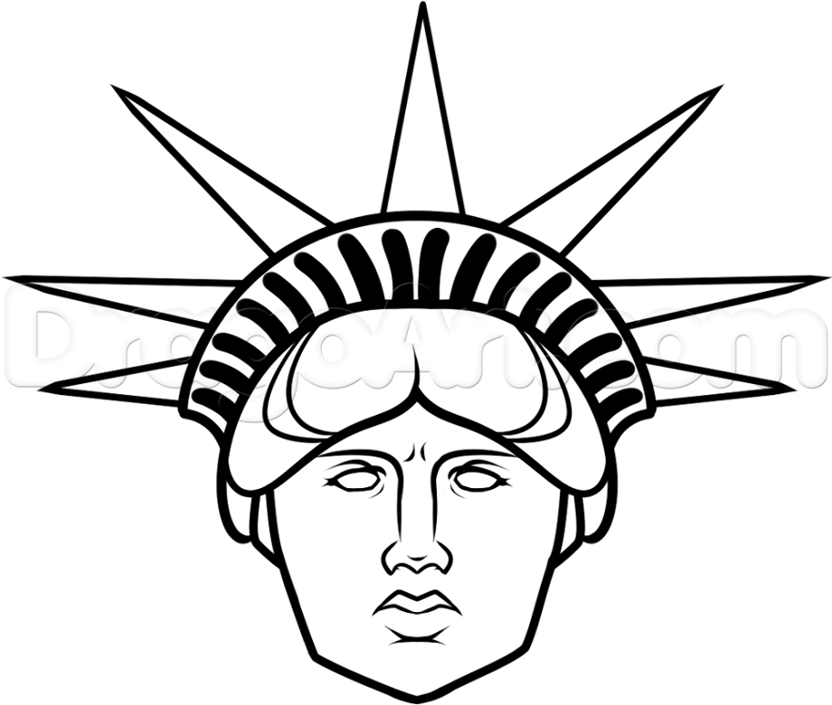 statue of liberty clipart face