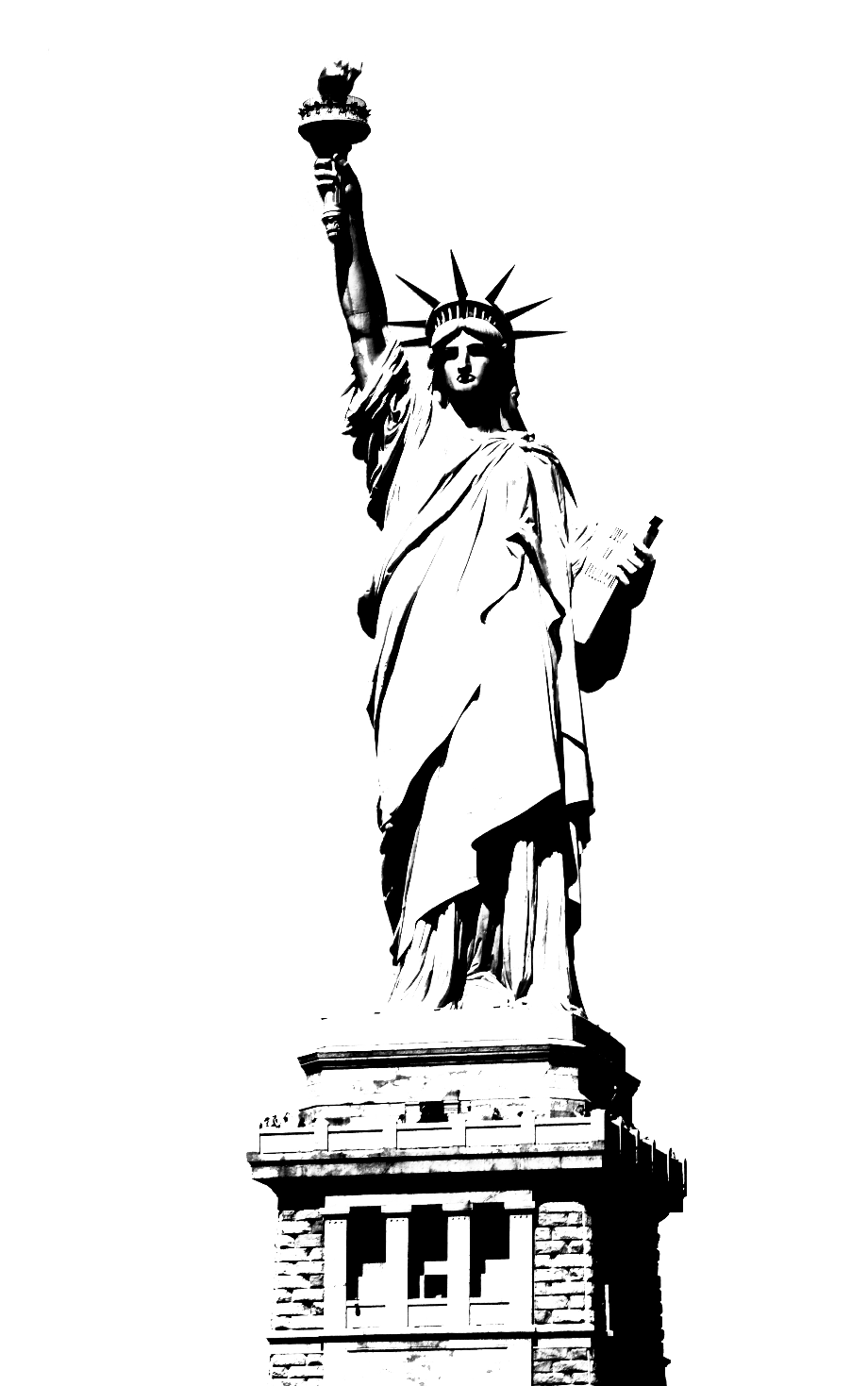 Download High Quality statue of liberty clipart template
