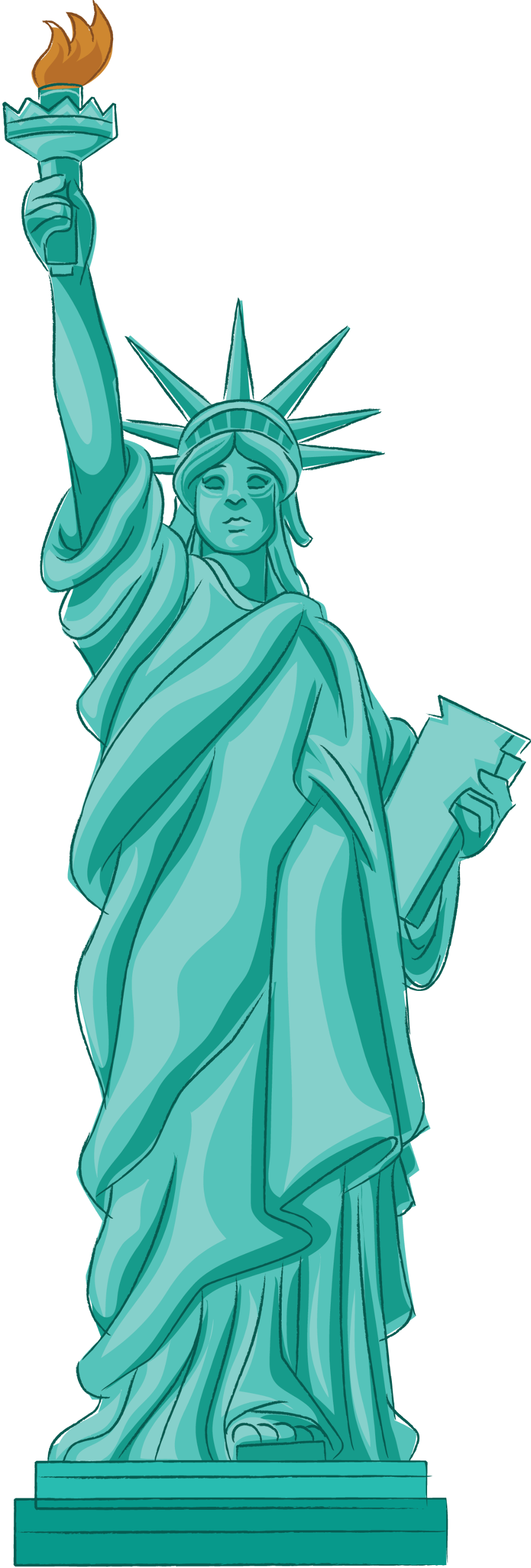 Download High Quality statue of liberty clipart graphic Transparent PNG ...