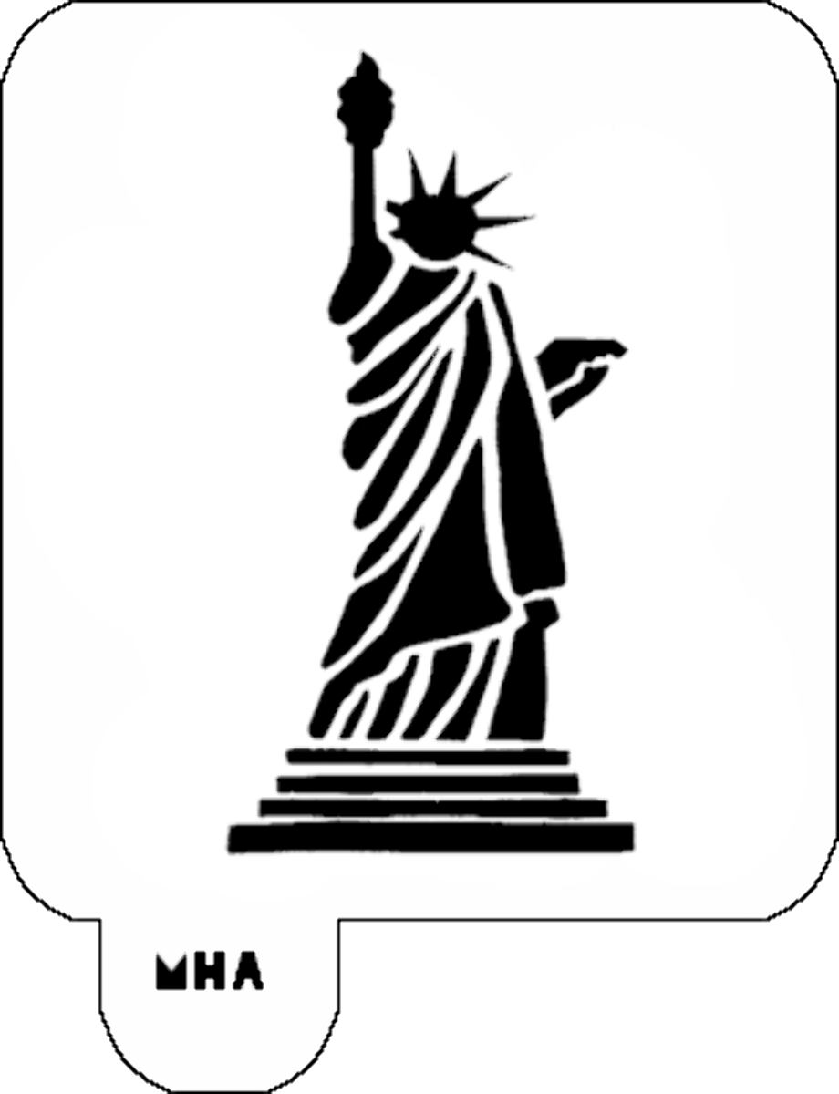 Download High Quality statue of liberty clipart stencil