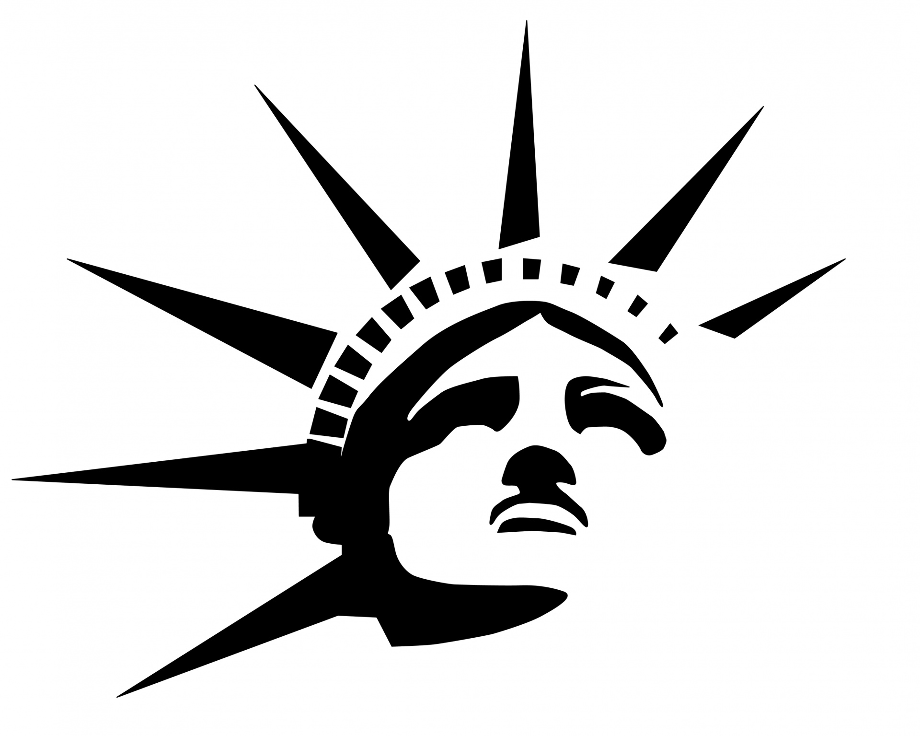 Download High Quality statue of liberty clipart stencil