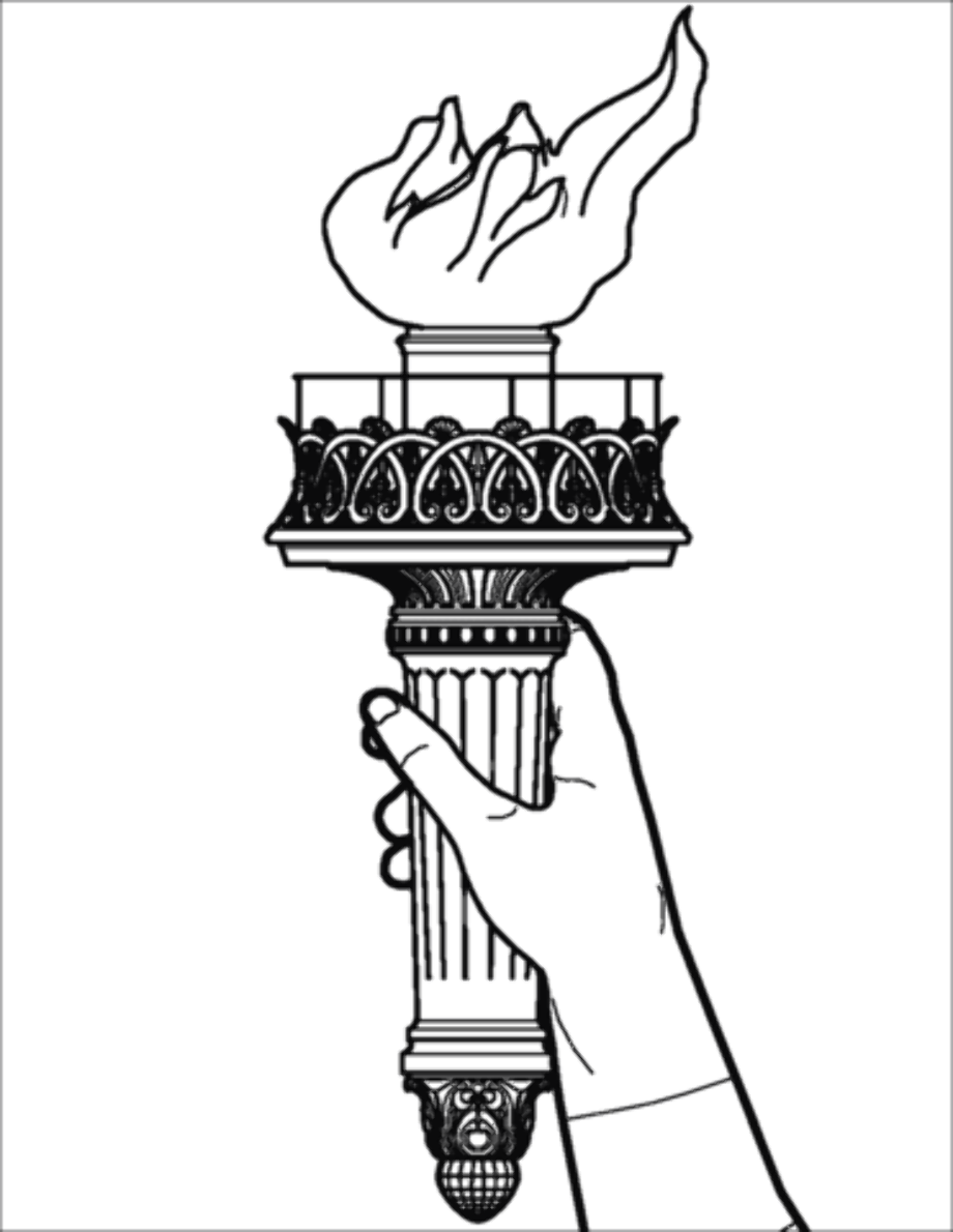 Download High Quality statue of liberty clipart torch