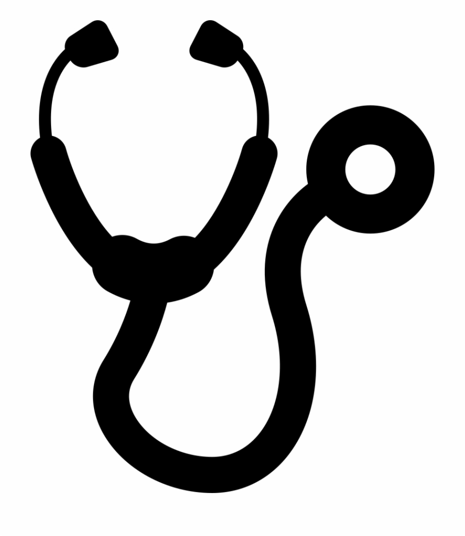 Download High Quality stethoscope clipart black Transparent PNG Images