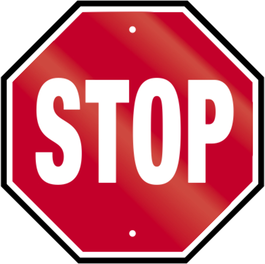 stop sign clipart signage