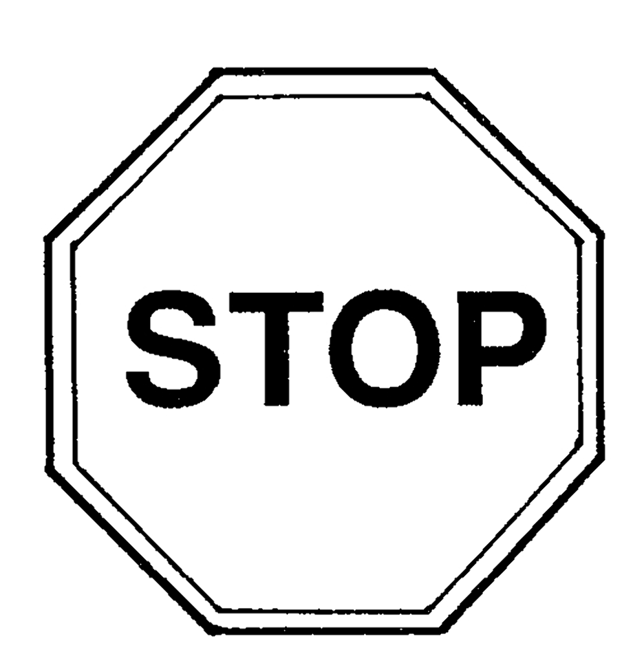 stop sign clip art road