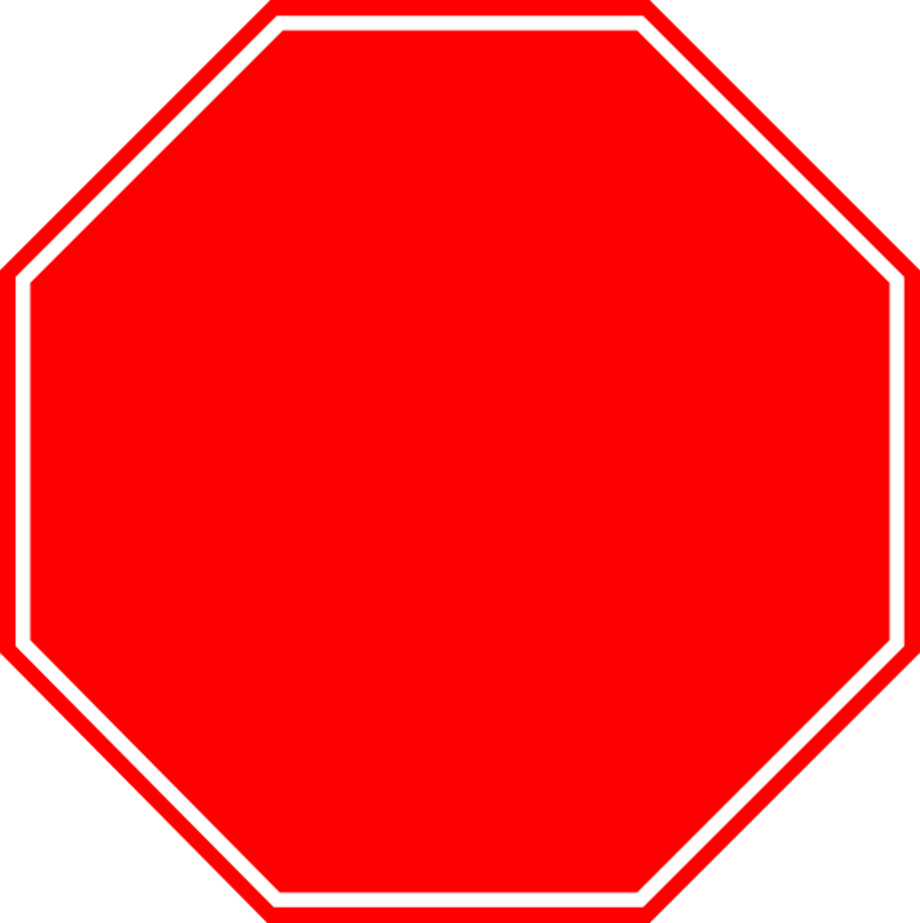 stop sign clip art blank