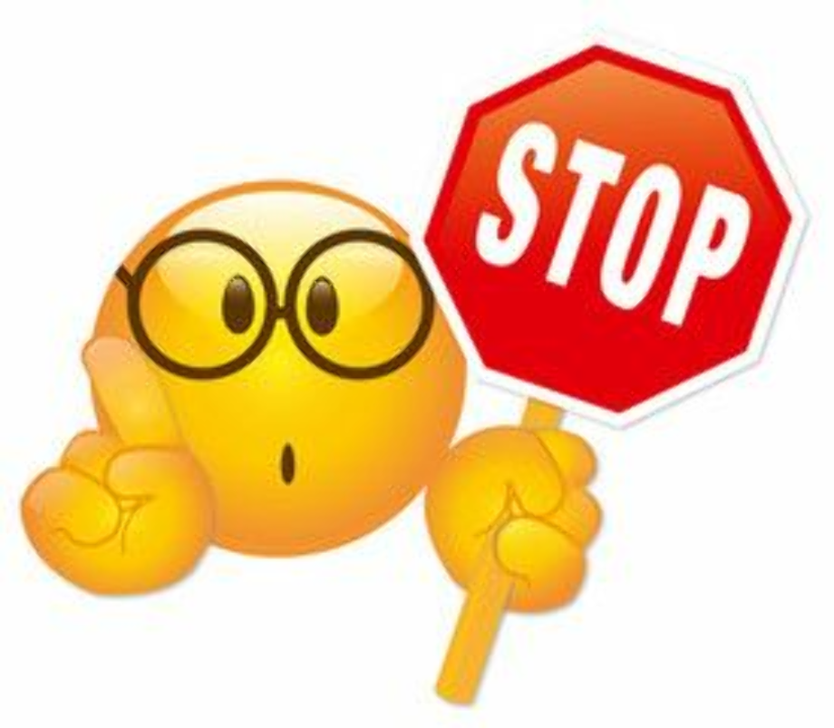 stop sign clip art emoji
