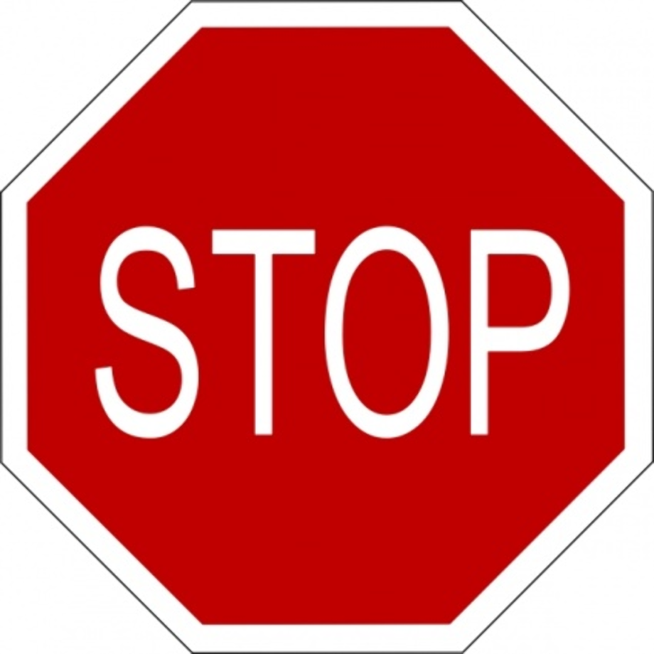 stop sign clip art kid