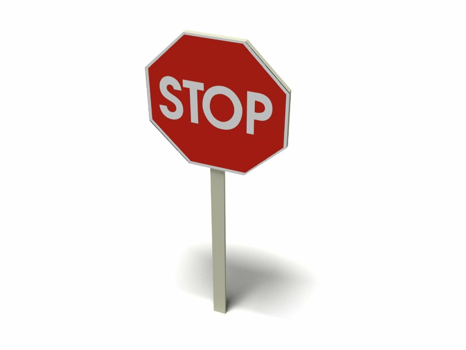 stop sign clipart street