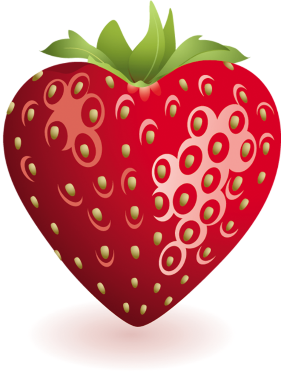strawberry clipart heart