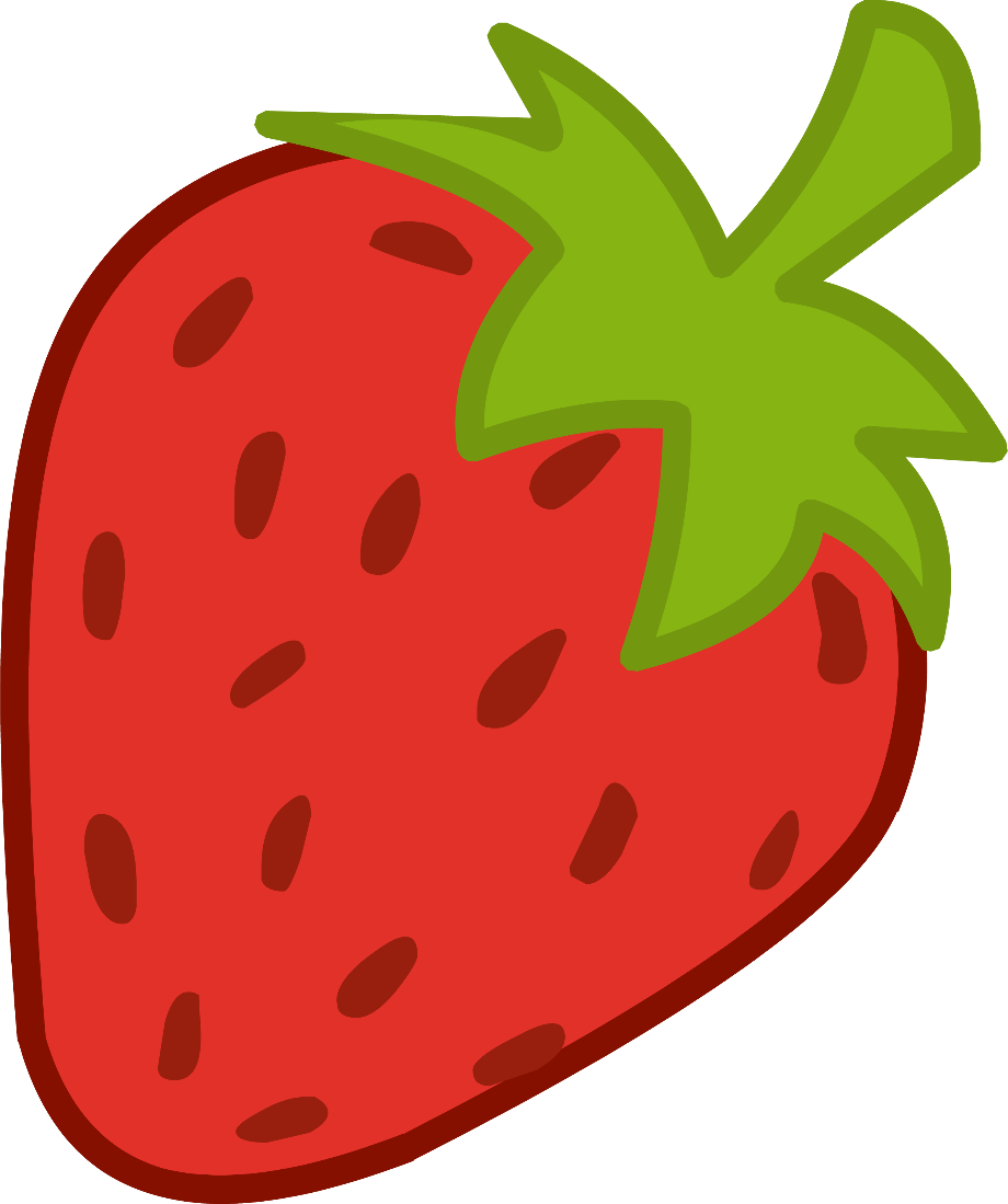 strawberry clipart simple