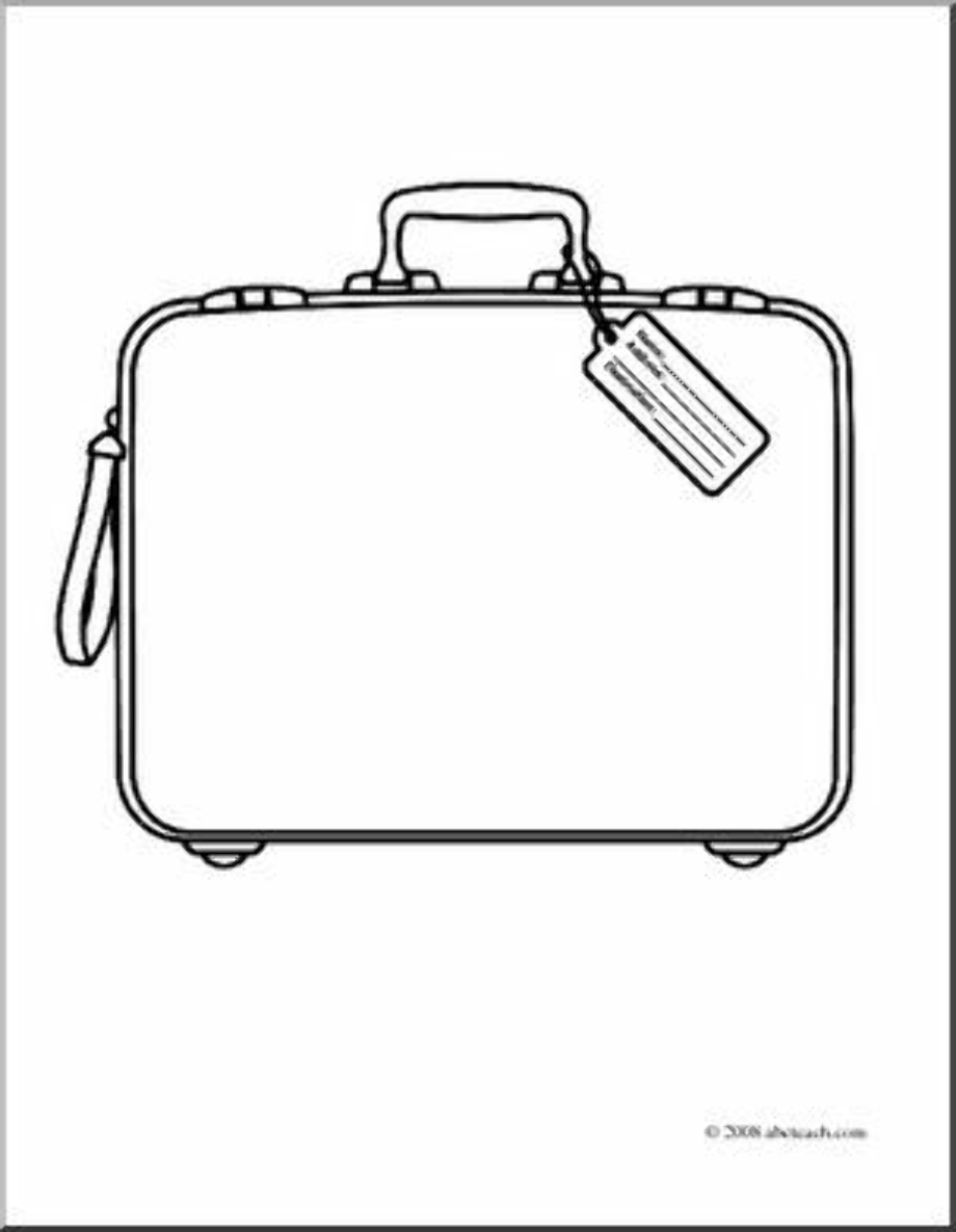 Download High Quality suitcase clipart coloring Transparent PNG Images