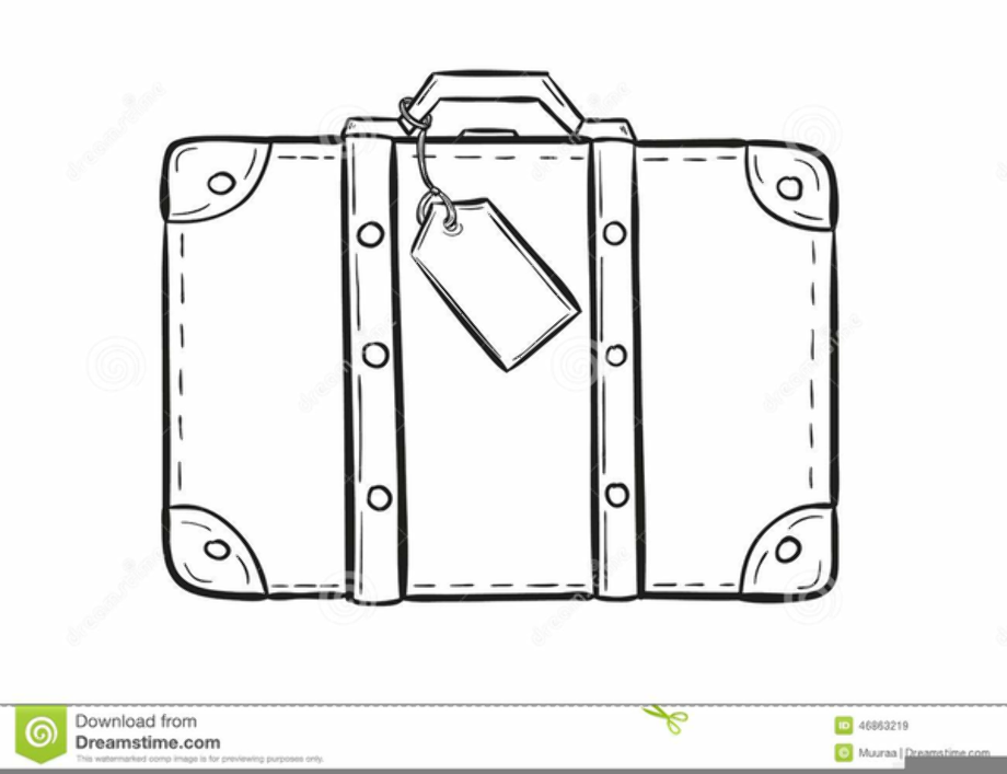 suitcase clipart white